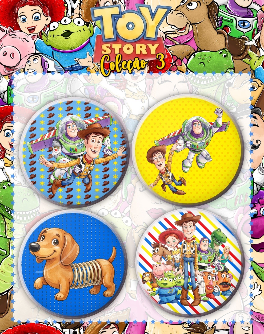 Bottons Toy Story 03 Bottons Toy Story 03 - Imagem 1