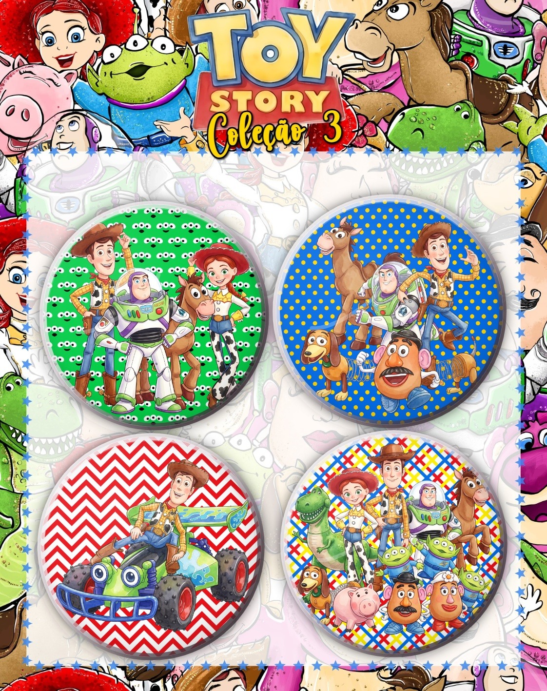 Bottons Toy Story 04 Bottons Toy Story 04 - Imagem 1
