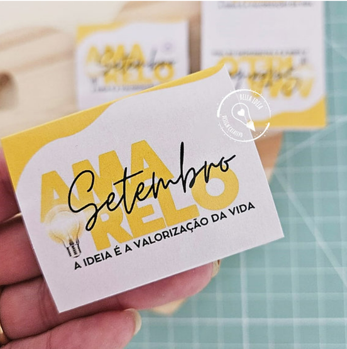 Caixinha Chiclete - Setembro Amarelo Caixinha Chiclete - Setembro Amarelo - Imagem 1