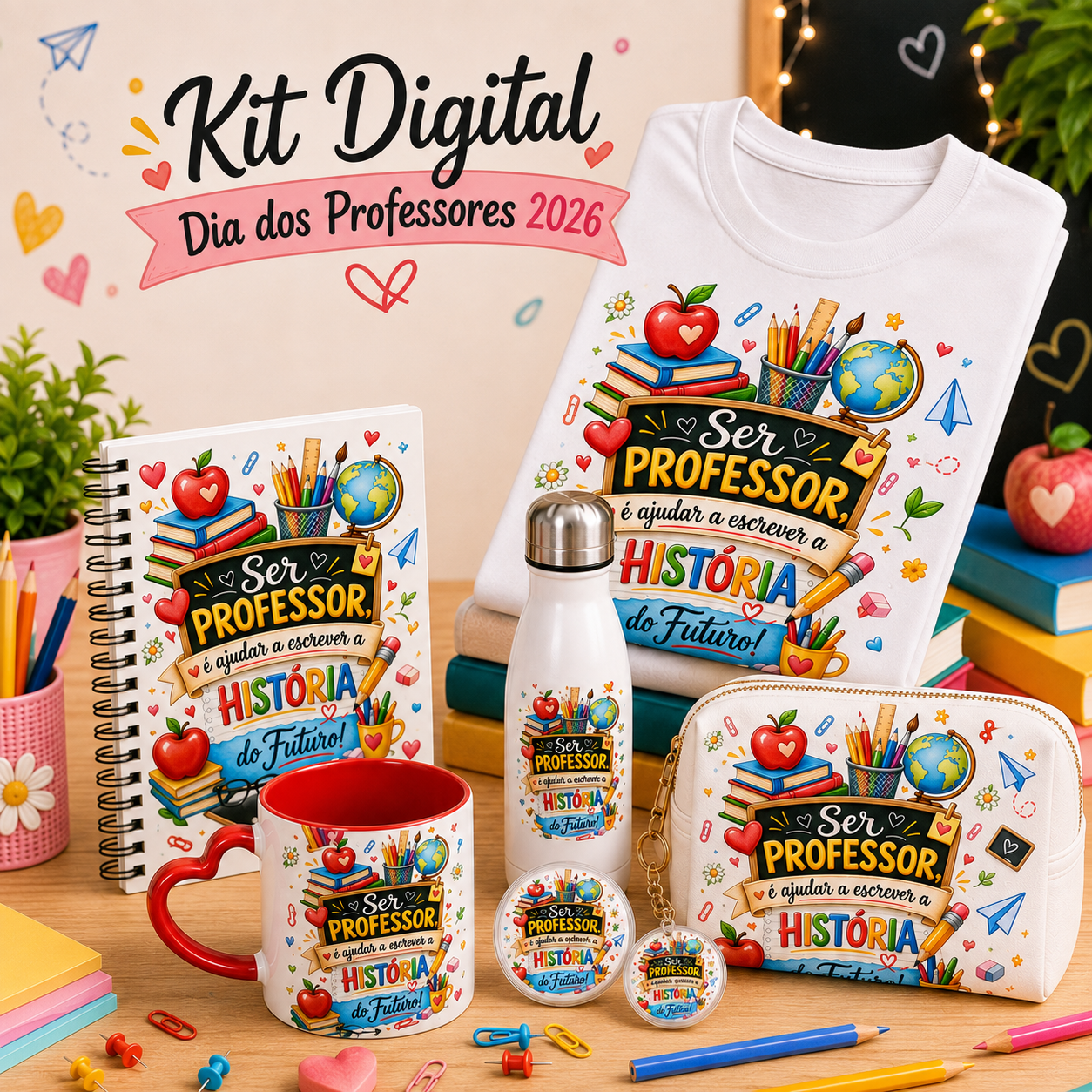 Kit Digital Dia dos Professores 2026 – 26D24 Kit Digital Dia dos Professores 2026 – 26D24 - Imagem 1