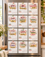 Calendários Polaroid Magnéticos 2027 ( Letterinhas ) - Imagem 10